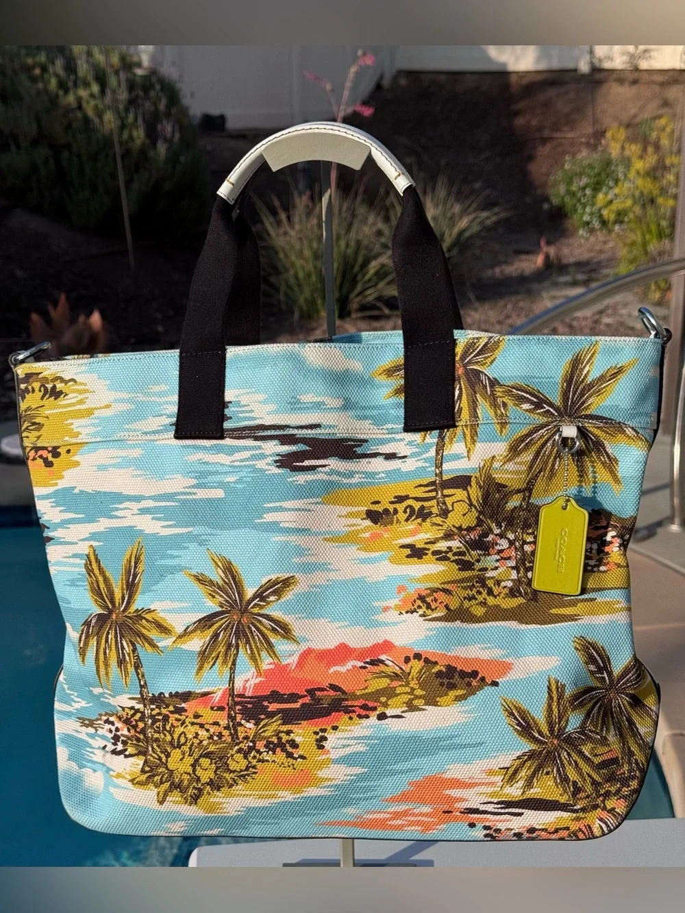 Coach Tote 38 Hawaii Print and Marc Jacobs web strap